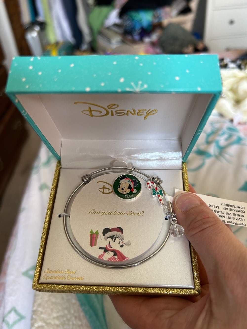 Disney Christmas bracelet Mickey Mouse NWT